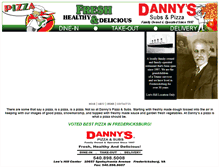 Tablet Screenshot of dannyspizzaandsubs.com